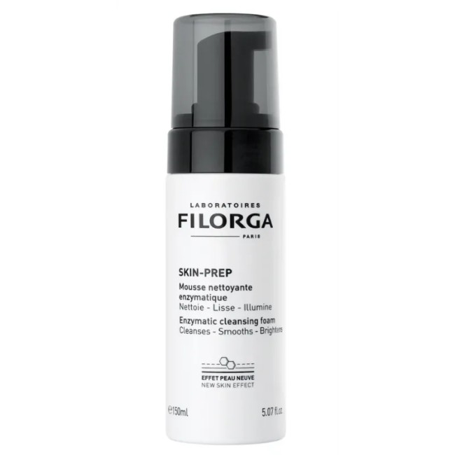 Flacone da 150 ml di Filorga Skin Prep Mousse Detergente Viso Enzimatica. Flacone da 150 ml di Filorga Skin Prep Mousse Detergente Viso Enzimatica.