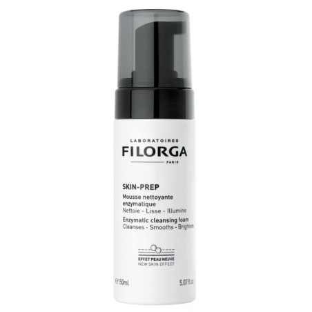 Flacone da 150 ml di Filorga Skin Prep Mousse Detergente Viso Enzimatica. Flacone da 150 ml di Filorga Skin Prep Mousse Detergente Viso Enzimatica.