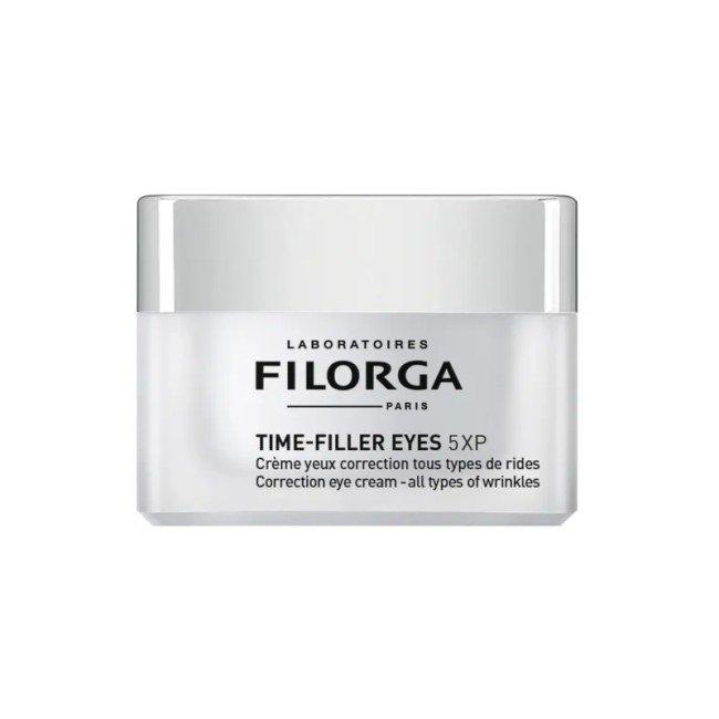 Vasetto da 15 ml di Filorga Time Filler Eyes 5XP Crema Contorno Occhi Correttiva Antirughe. Vasetto da 15 ml di Filorga Time Filler Eyes 5XP Crema Contorno Occhi Correttiva Antirughe.