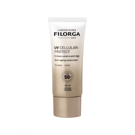 Flacone da 40 ml di Filorga UV Cellular Protect Face Crema Solare Per Il Viso SPF 50+. Flacone da 40 ml di Filorga UV Cellular Protect Face Crema Solare Per Il Viso SPF 50+.