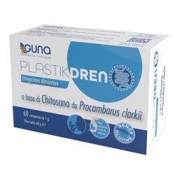 Confezione da 60 compresse di Guna Plastikdren Integratore Detossificante Per Intestino E Microplastiche.