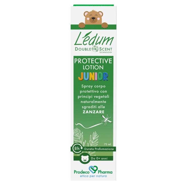 Flacone da 75 ml di GSE Ledum Protective Lotion Junior protezione antizanzare per bambini.