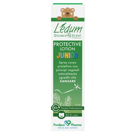 Flacone da 75 ml di GSE Ledum Protective Lotion Junior protezione antizanzare per bambini.