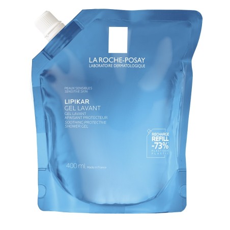Flacone Eco Ricarica da 400 ml di La Roche Posay Lipikar Gel Lavant Doccia Schiuma