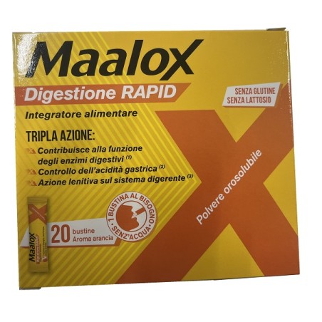 Maalox Digestione Rapid Integratore Per Cattiva Digestione 20 Bustine Maalox Digestione Rapid Integratore Per Cattiva Digestione 20 Bustine