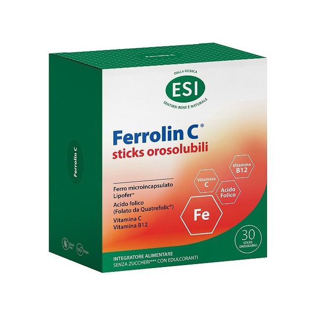 Esi Ferrolin C 30 Stick Orosolubili Esi Ferrolin C 30 Stick Orosolubili