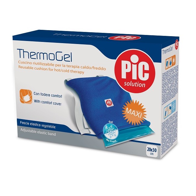 Cuscino Thermogel Riutilizzabile Per Terapia Caldo Freddo Cm 20x30 Con Fodera Fascia Elastica Itc