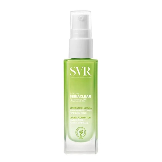 Flacone da 30 ml di Svr Sebiaclear Serum Correttore Globale Per Rughe E Imperfezioni Pelle Grassa. Flacone da 30 ml di Svr Sebiaclear Serum Correttore Globale Per Rughe E Imperfezioni Pelle Grassa.