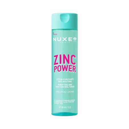 Flacone da 200 ml di Nuxe Zinc Power Lozione Purificante Anti-Imperfezioni Per Pelle Grassa. Flacone da 200 ml di Nuxe Zinc Power Lozione Purificante Anti-Imperfezioni Per Pelle Grassa.