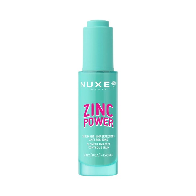 Flacone da 30 ml di Nuxe Zinc Power Siero Viso Anti-Imperfezioni Per Pelle Grassa E Acneica. Flacone da 30 ml di Nuxe Zinc Power Siero Viso Anti-Imperfezioni Per Pelle Grassa E Acneica.