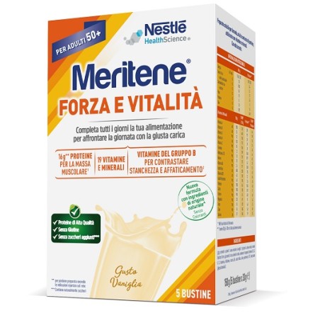 Meritene Forza E Vitalita' Vaniglia 5 Bustine Da 30 G
