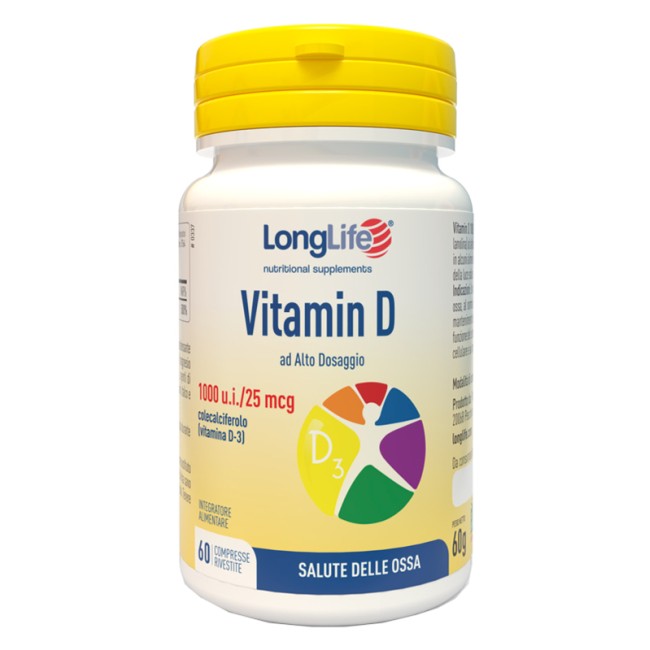 LONGLIFE VITAMIN D 1000UI 60 COMPRESSE LONGLIFE VITAMIN D 1000UI 60 COMPRESSE