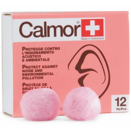 TAPPO AURICOLARE ANTISUONO IN CERA NATURALE CALMOR 12 PEZZI CODICE ARTICOLO 22038