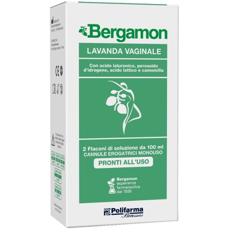 Lavanda Vaginale Bergamon 2 Flaconi Da 100 Ml + 2 Cannule Erogatrici Monouso Lavanda Vaginale Bergamon 2 Flaconi Da 100 Ml + 2 Cannule Erogatrici Monouso