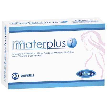 Confezione risparmio da 90 capsule di Materplus 1 Integratore Per la Donna In Gravidanza E Allattamento. Confezione risparmio da 90 capsule di Materplus 1 Integratore Per la Donna In Gravidanza E Allattamento.