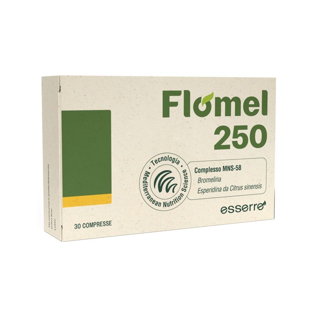 Confezione da 30 compresse di Flomel 250, integratore per cellulite e benessere del microcircolo. Confezione da 30 compresse di Flomel 250, integratore per cellulite e benessere del microcircolo.
