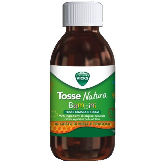 Vicks Tosse Natura Bambini Tosse Grassa E Secca Gusto Miele E Fragola 140 Ml Vicks Tosse Natura Bambini Tosse Grassa E Secca Gusto Miele E Fragola 140 Ml