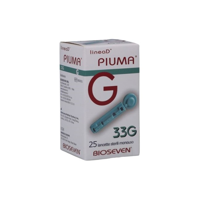LANCETTE PUNGIDITO LINEA D PIUMA GAUGE 33 25 PEZZI LANCETTE PUNGIDITO LINEA D PIUMA GAUGE 33 25 PEZZI