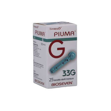 LANCETTE PUNGIDITO LINEA D PIUMA GAUGE 33 25 PEZZI