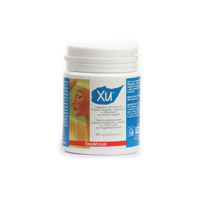 Barattolo da 60 capsule di Xu Cell, integratore per ridurre depositi di grasso e cellulite.