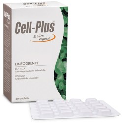 Confezione da 60 tavolette di Bios Line Cell Plus Linfodrenyl, integratore per cellulite e disturbi del microcircolo.