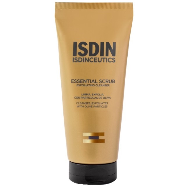Confezione da 100 grammi di Isdinceutics Essential Scrub Gel Detergente Esfoliante Per Pelle Morbida e Luminosa. Confezione da 100 grammi di Isdinceutics Essential Scrub Gel Detergente Esfoliante Per Pelle Morbida e Luminosa.
