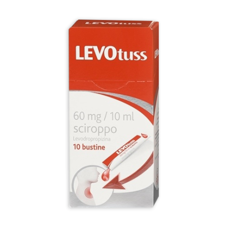 Levotuss sciroppo 10 bustine 60mg/10ml Levotuss sciroppo 10 bustine 60mg/10ml