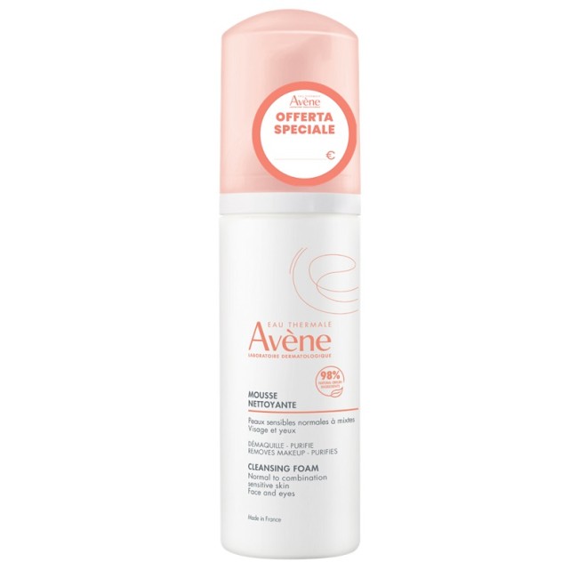 Flacone da 150 ml di Avene Mousse Detergente Purificante