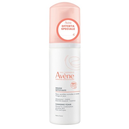 Flacone da 150 ml di Avene Mousse Detergente Purificante