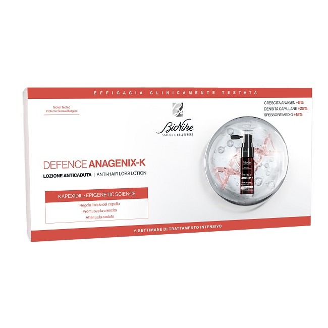 Defence Anagenix K Lozione Anti Caduta 6 Flaconcini 15 Ml Defence Anagenix K Lozione Anti Caduta 6 Flaconcini 15 Ml
