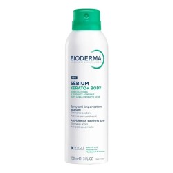 Flacone spray da 150 ml di Bioderma Sebium Kerato+ Body Spray Anti Imperfezioni