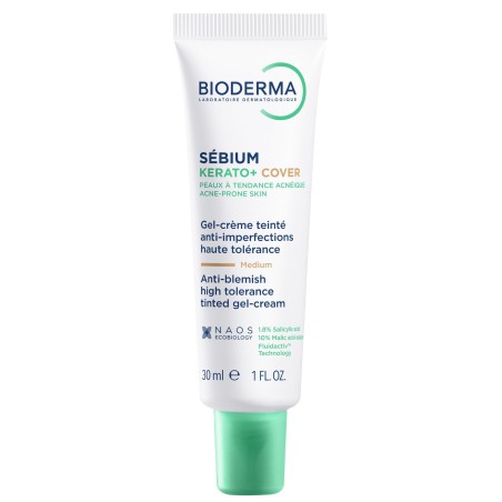Tubetto da 30 ml di Bioderma Sebium Kerato+ Cover Gel-Crema Tubetto da 30 ml di Bioderma Sebium Kerato+ Cover Gel-Crema