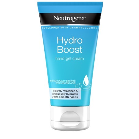Tubo da 75 ml di Neutrogena Hydro Boost Gel Crema Mani ultra leggera e idratante. Tubo da 75 ml di Neutrogena Hydro Boost Gel Crema Mani ultra leggera e idratante.