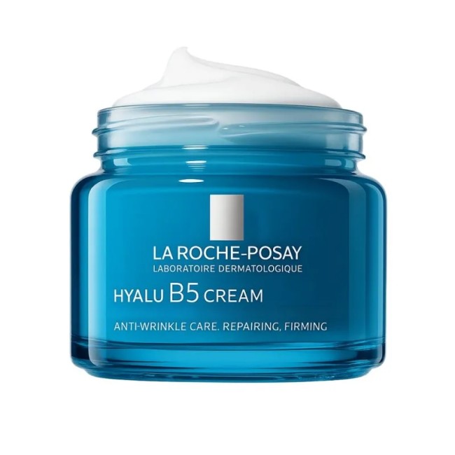 Vasetto da 50 ml di La Roche Posay Hyalu B5 Crema Viso Idratante Rimpolpante Pelle Delicata.