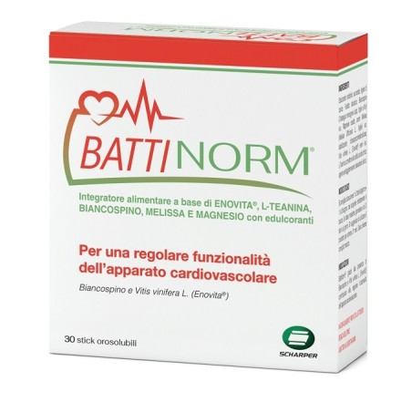 Confezione da 30 stick di Battinorm Integratore Per Il Benessere Cardiovascolare. Confezione da 30 stick di Battinorm Integratore Per Il Benessere Cardiovascolare.