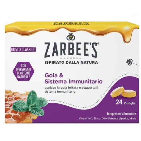 Zarbee's Gola & Sistema Immunitario 24 Pastiglie Zarbee's Gola & Sistema Immunitario 24 Pastiglie
