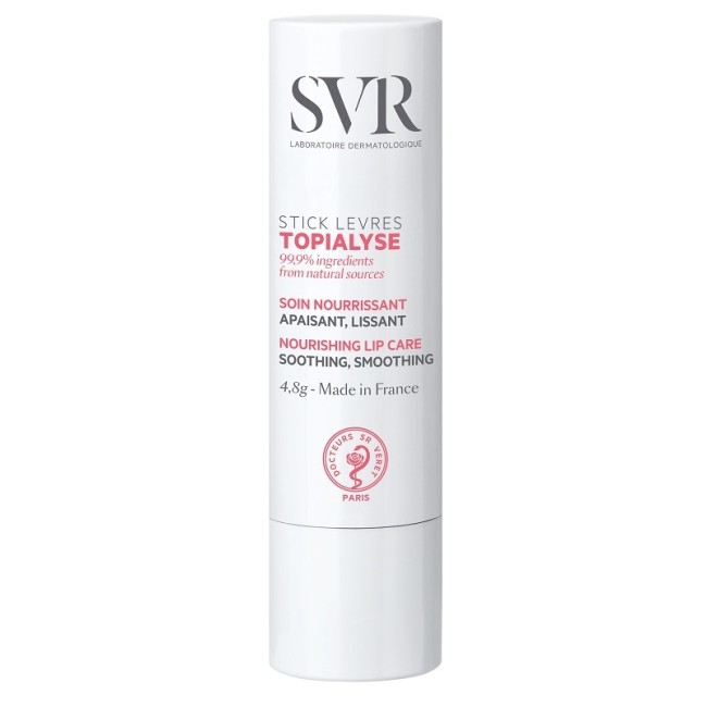 Stick da 4,8 grammi di SVR Topialyse Stick Levres Balsamo Labbra Nutriente Anti-Secchezza. Stick da 4,8 grammi di SVR Topialyse Stick Levres Balsamo Labbra Nutriente Anti-Secchezza.