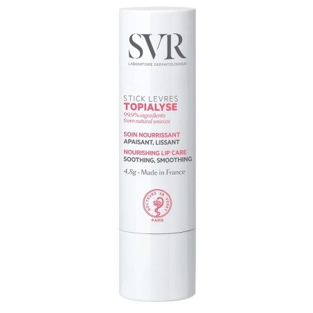 Stick da 4,8 grammi di SVR Topialyse Stick Levres Balsamo Labbra Nutriente Anti-Secchezza. Stick da 4,8 grammi di SVR Topialyse Stick Levres Balsamo Labbra Nutriente Anti-Secchezza.