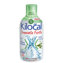 Flacone da 500 ml di Kilocal Drenante Forte Integratore Diuretico Dimagrante Gusto Té Verde.