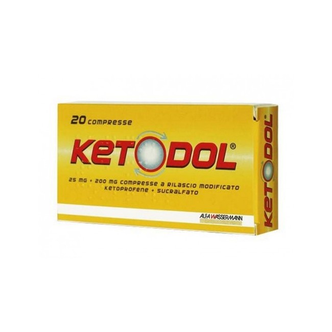 Ketodol 20 Compresse 25Mg+200Mg Antinfiammatorio Antidolorifico Ketodol 20 Compresse 25Mg+200Mg Antinfiammatorio Antidolorifico