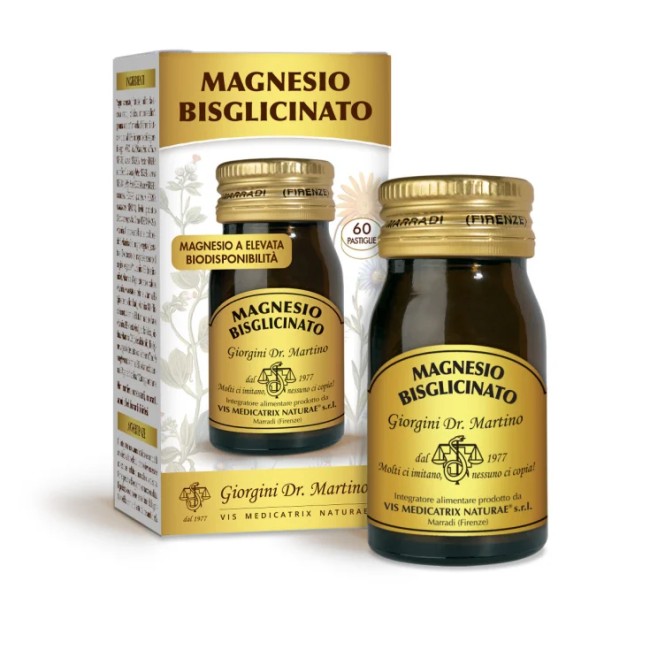 Confezione da 60 pastiglie di Dr. Giorgini Magnesio Bisglicinato, integratore per energia e benessere muscolare. Confezione da 60 pastiglie di Dr. Giorgini Magnesio Bisglicinato, integratore per energia e benessere muscolare.