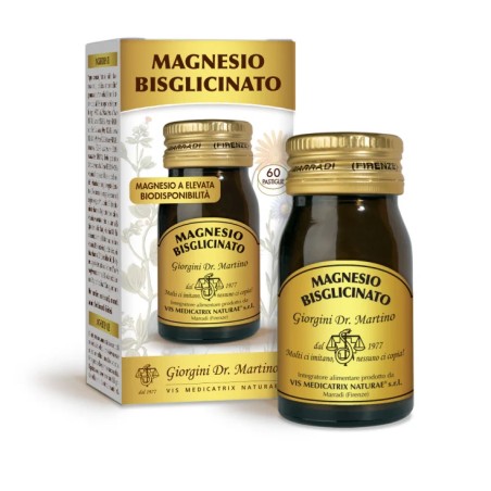 Confezione da 60 pastiglie di Dr. Giorgini Magnesio Bisglicinato, integratore per energia e benessere muscolare. Confezione da 60 pastiglie di Dr. Giorgini Magnesio Bisglicinato, integratore per energia e benessere muscolare.
