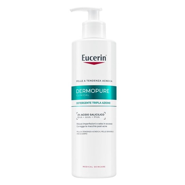 Eucerin Dermopure Clinical Detergente Tripla Azione 400 Ml