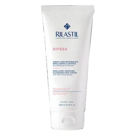 Flacone da 200 ml di Rilastil Difesa Crema Detergente Lenitiva Per Pelle Sensibile Intollerante e Reattiva. Flacone da 200 ml di Rilastil Difesa Crema Detergente Lenitiva Per Pelle Sensibile Intollerante e Reattiva.
