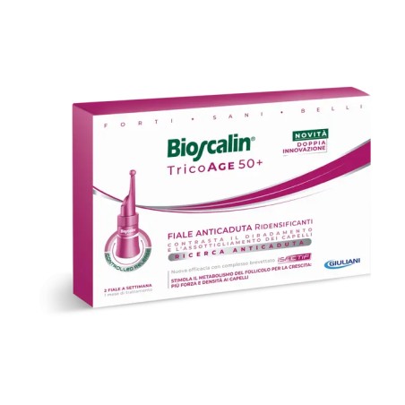 Bioscalin Tricoage 50+ Trattamento Anticaduta Donna 8 Fiale