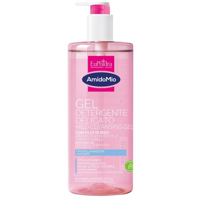 Flacone da 1 Litro di Euphidra AmidoMio Gel Detergente Delicato Idratante Protettivo Flacone da 1 Litro di Euphidra AmidoMio Gel Detergente Delicato Idratante Protettivo