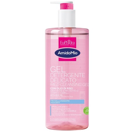 Flacone da 1 Litro di Euphidra AmidoMio Gel Detergente Delicato Idratante Protettivo Flacone da 1 Litro di Euphidra AmidoMio Gel Detergente Delicato Idratante Protettivo