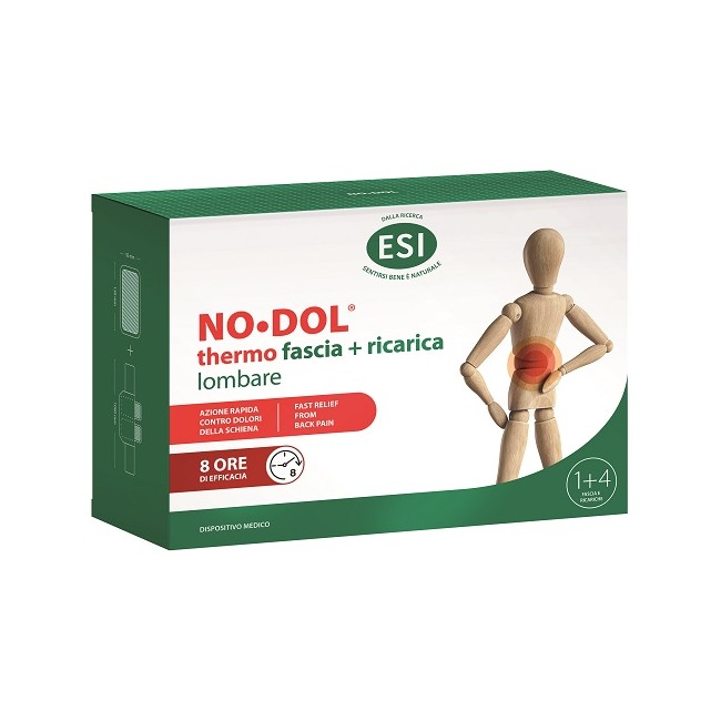 Esi No Dol Thermo Fascia Lombare 1 Pezzo + Ricarica 4 Pezzi Esi No Dol Thermo Fascia Lombare 1 Pezzo + Ricarica 4 Pezzi