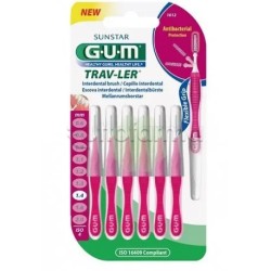 GUM TRAVLER 1,4 SCOVOLINO PER PLACCA E BENESSERE DENTALE 6 PEZZI