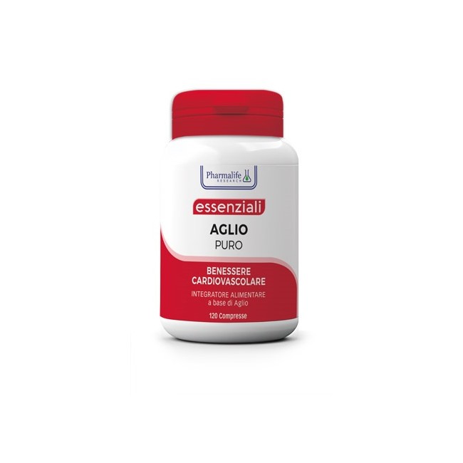 Confezione da 120 compresse di Pharmalife Aglio Puro, integratore per supportare la salute del cuore.